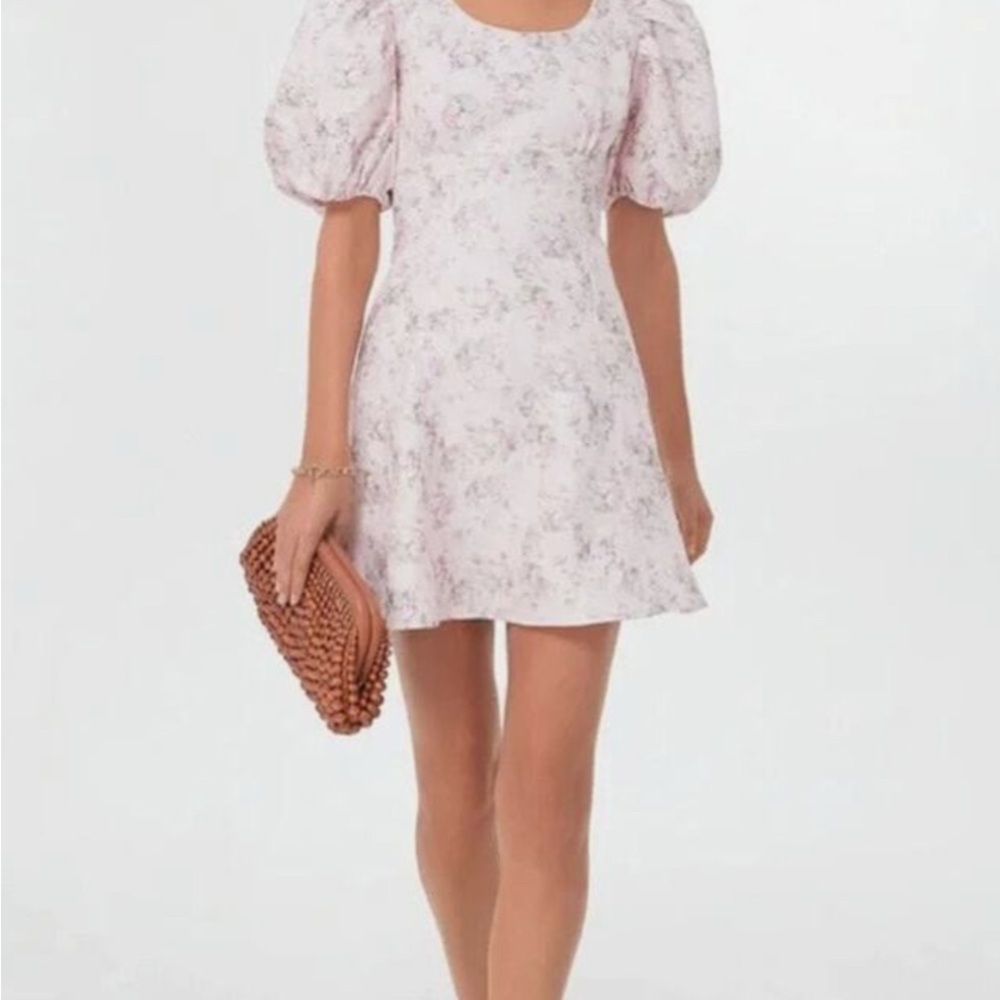 Tuckernuck HYACINTH HOUSE Pink Jacquard Empire Ella Mini Dress XXL